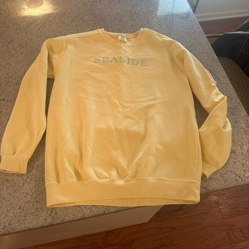Comfort Colors Light Yellow 'Seaside' Sweatshirt